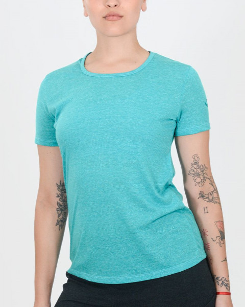 Remera clásica de jersey fantasía turquesa índigo