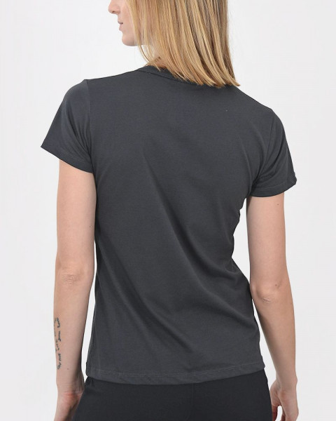 Remera de jersey gris oscuro con estampa