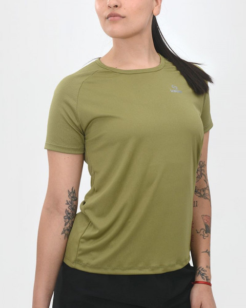 Remera de poliéster neodry verde musgo