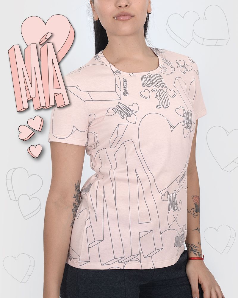 Remera clásica rosa 