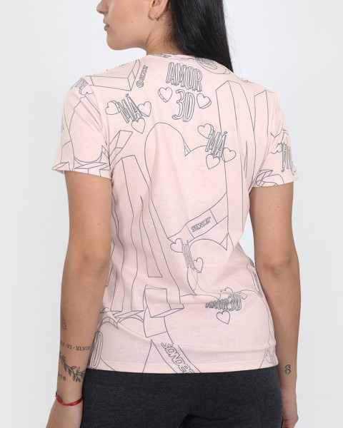 Remera clásica rosa 
