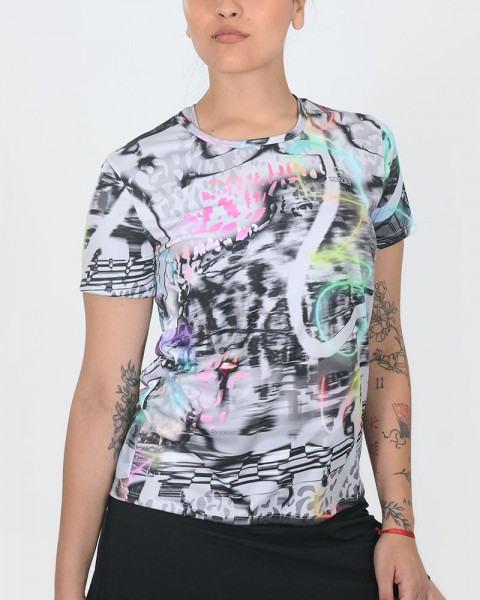 Remera de poliéster estampado Tecno Animal