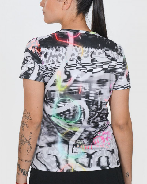 Remera de poliéster estampado Tecno Animal