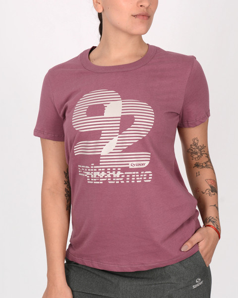 Remera de jersey bordeau
