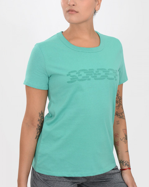Remera de jersey verde seco