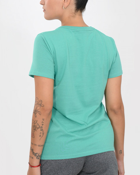 Remera de jersey verde seco
