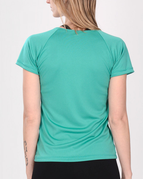 Remera clásica de poliéster liviano Verde Mineral