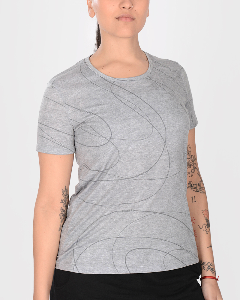 Remera de jersey estampado Retro Melange