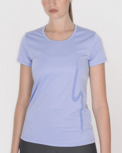 Remera clásica de poliéster Neodry jacarandá