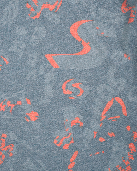 Remera de niña de jersey estampada Senda Naranja