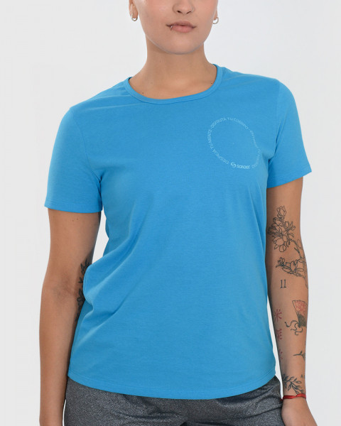 Remera de jersey lavanda con estampa