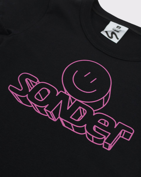 Remera de niña de jersey con estampa 3D