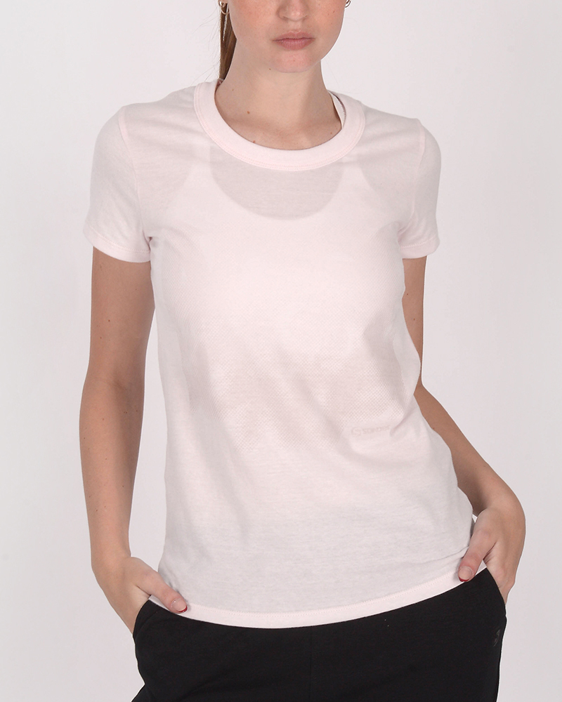 Remera clásica de jersey rosa