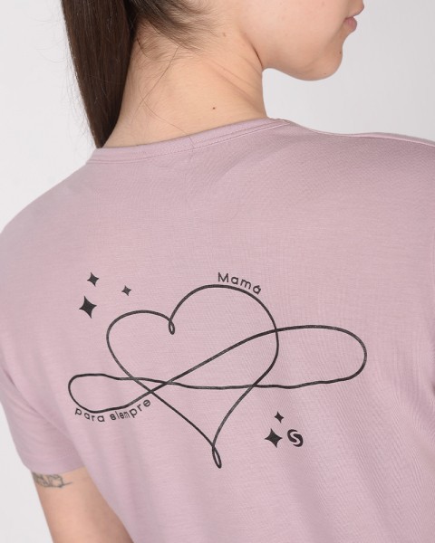 Remera clásica rosa viejo El amor eterno existe