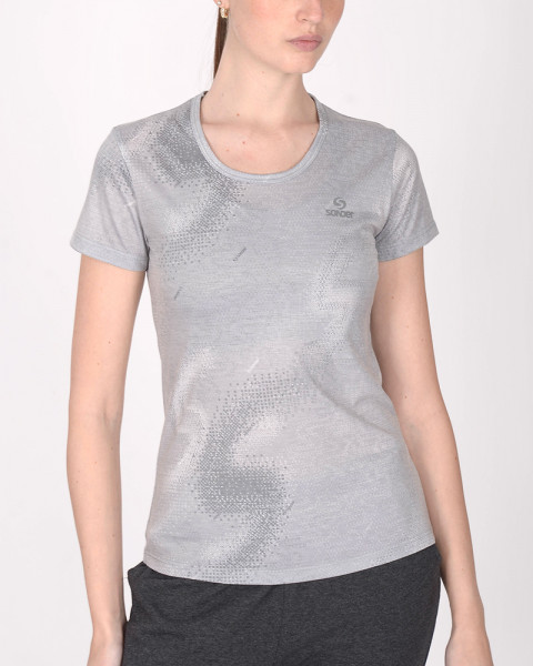 Remera clásica de jersey estampado Nexo Gris