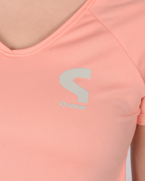 Remera de poliéster NEODRY salmón