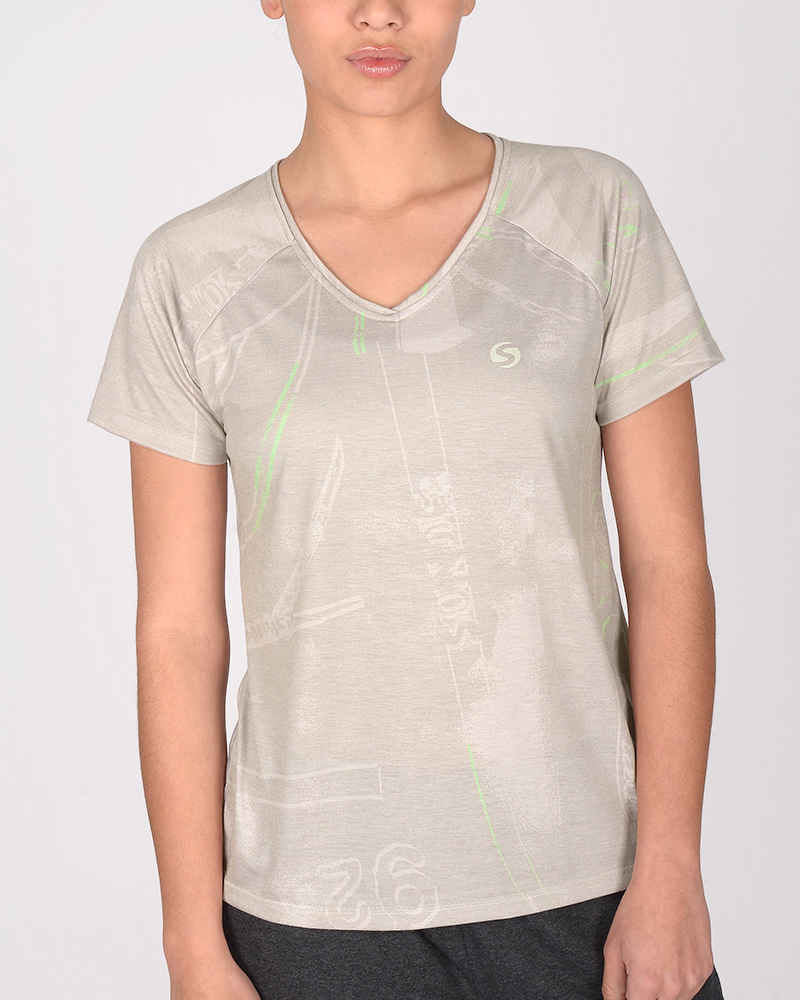 Remera clásica de jersey estampado Meta Visón