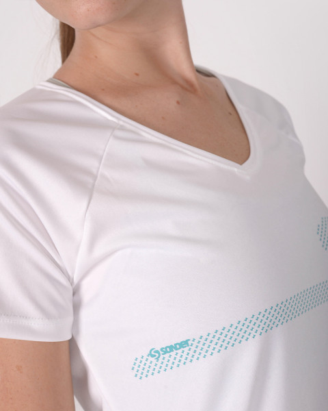 Remera clásica de poliéster NEODRY blanca