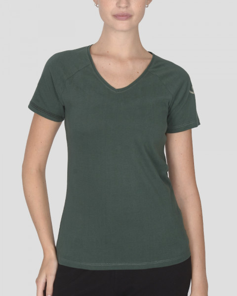 Remera clásica de Jersey verde noche con estampa