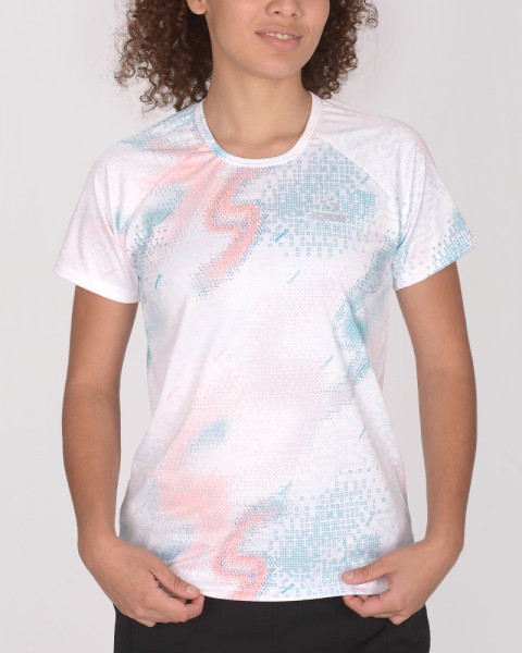 Remera clásica de poliéster Neodry estampado Nexo Blanco