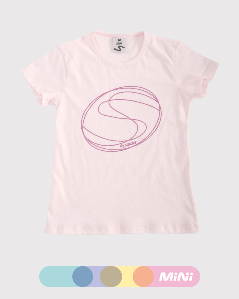 Remera de niña de jersey Rosa