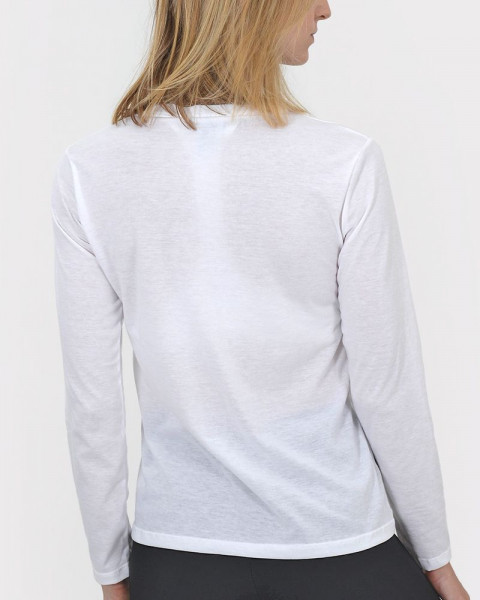 Remera de jersey liviano blanco con estampa