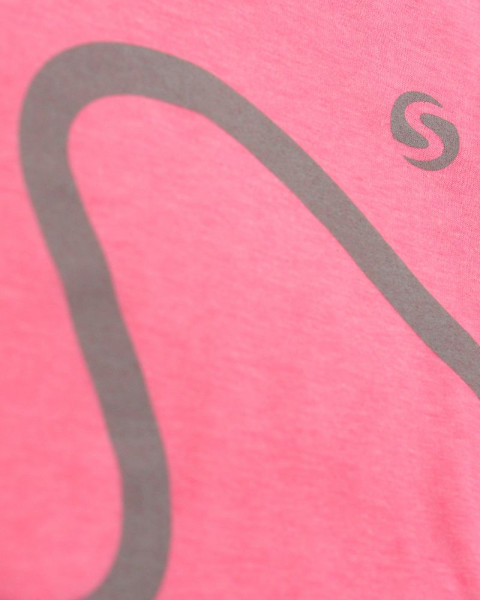 Remera de niña de jersey liviano fucsia flúo