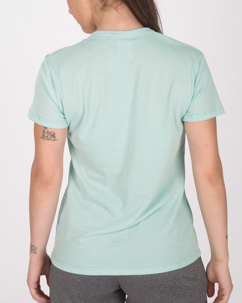 Remera clásica de jersey aqualino con estampa