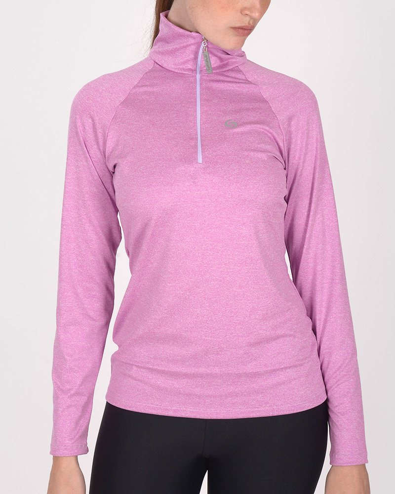 Buzo deportivo de microfibra elastizada magenta