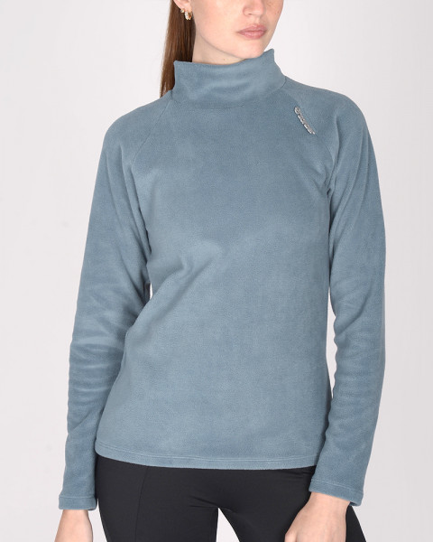 Buzo polera de micropolar azul marino claro