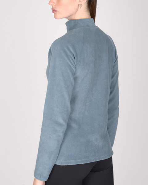 Buzo polera de micropolar azul marino claro