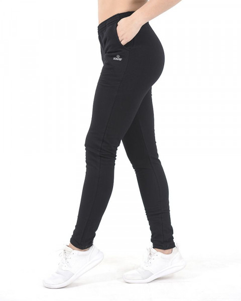 Pantalón chupín básico de algodón con LYCRA® negro