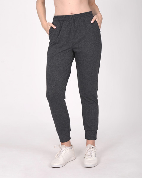 Pantalón de rústico liviano gris melange