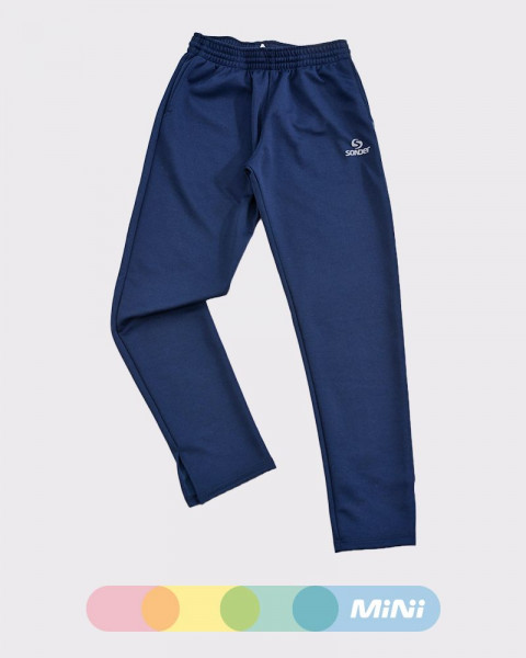 Pantalón angosto de niño básico deportivo azul