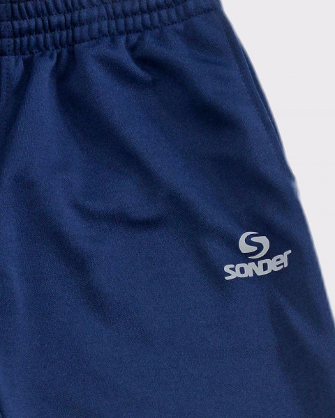 Pantalón angosto de niño básico deportivo azul