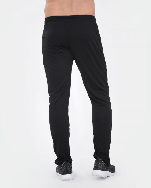 Pantalón angosto de tela fantasía negro