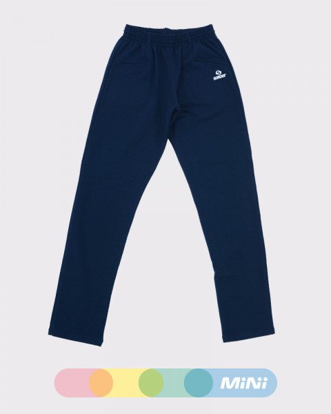 Pantalón angosto de niño básico de algodón con LYCRA® azul