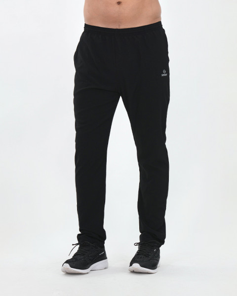 Pantalón básico de microfibra elastizada negra