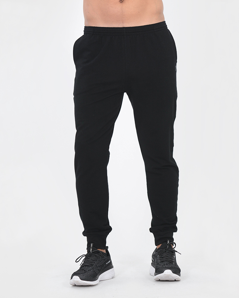 Pantalón angosto de rústico liviano negro