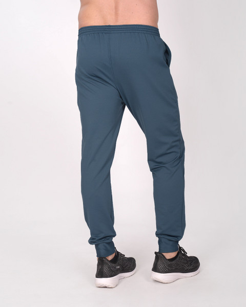 Pantalón angosto de rústico elastizado azul marino claro
