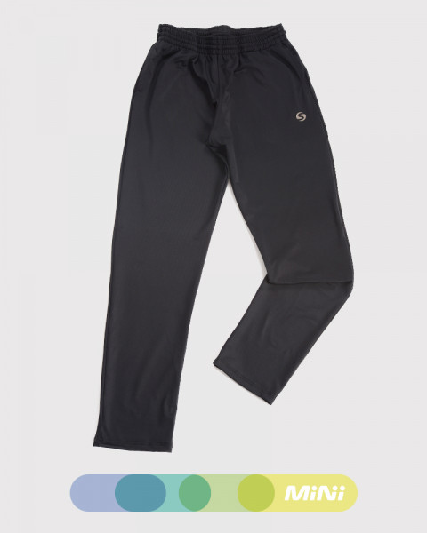 Pantalón de niño de microfibra frisada negra