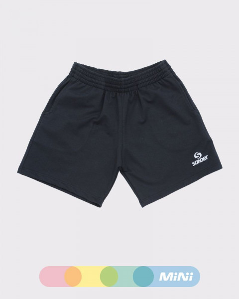 Bermuda básica de niño de algodón con LYCRA® negro