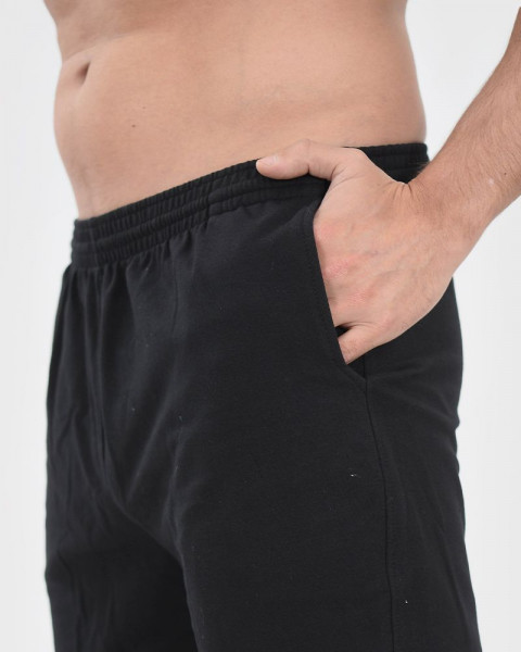 Bermuda básica de algodón con LYCRA® negro