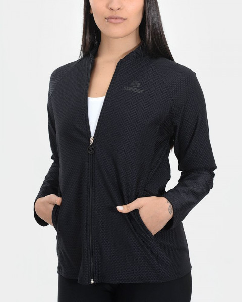 Campera tramada elastizada negro