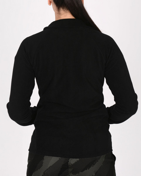 Campera entallada de micropolar negra