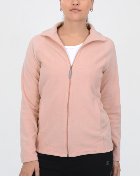 Campera entallada de micropolar rosa