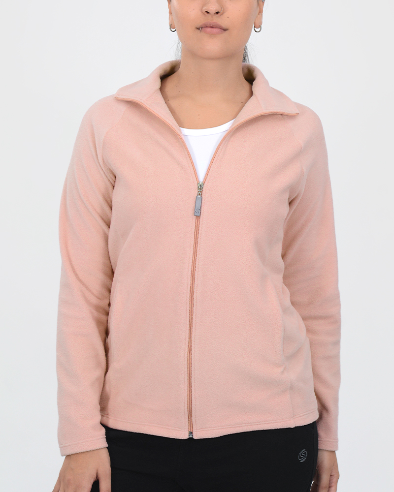 Campera entallada de micropolar rosa