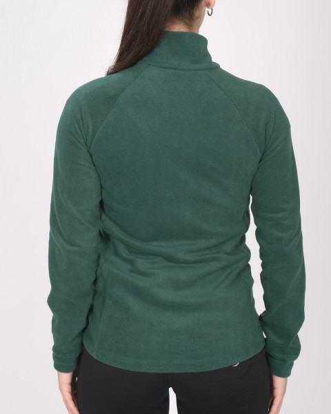 Campera entallada de micropolar verde noche