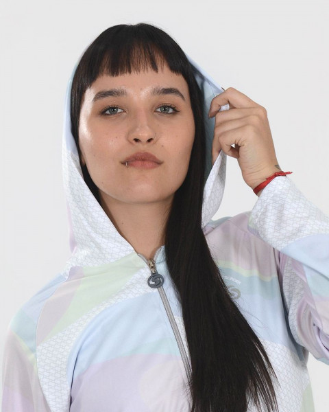 Campera entallada de poliéster estampado Retro Pop