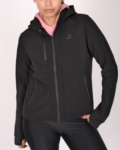Campera entallada de abrigo Negro